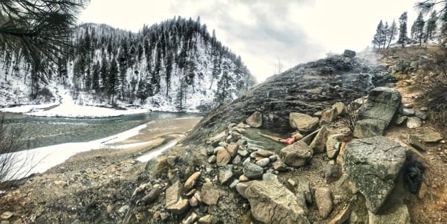 Hot springs of Idaho