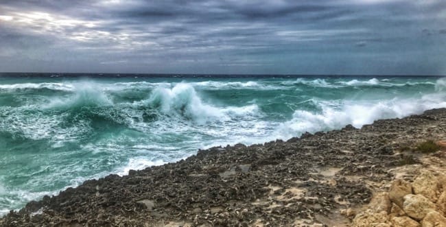 Waiting out the storm at Chub Cay